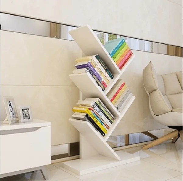 Könyvespolc, fehér, BAKI NEW TYP 3