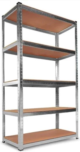 monzana® Polc 170x75x30 cm - ezüst
