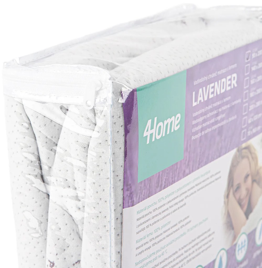 4Home Lavender körgumis matracvédő, 90 x 200 cm