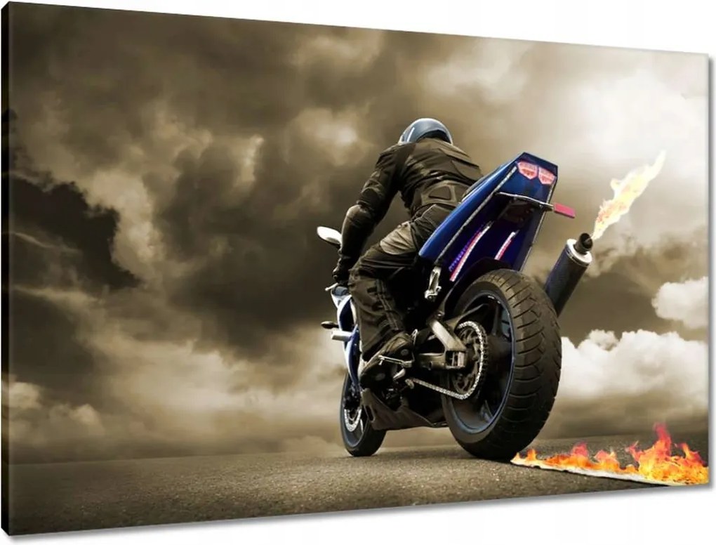 Vászonkép 90x60 Az üldöző driftel A tűz