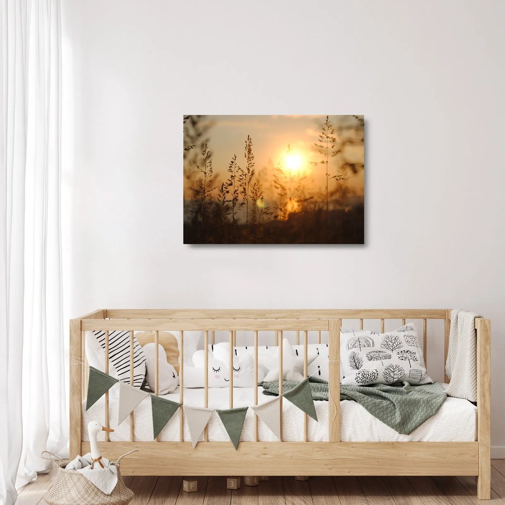 Napkelte képe (üvegen) (70x50 cm)