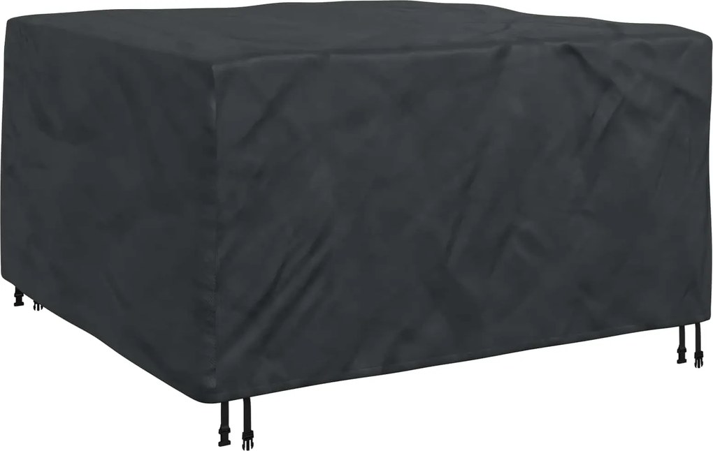vidaXL Bútor takaró Egyszínű Fekete 150 x 150 x 75 cm 210D