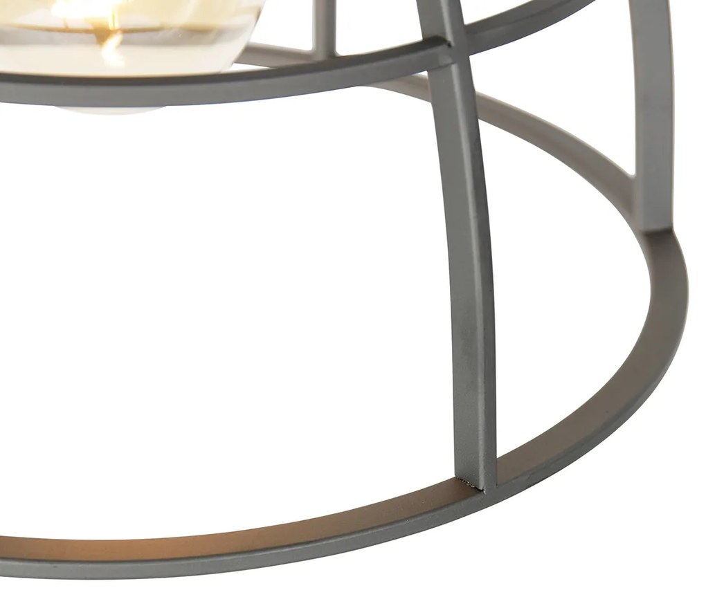 Okos lógólámpa sötétszürke fával 34 cm, beleértve a Wi-Fi G95-öt - Arthur