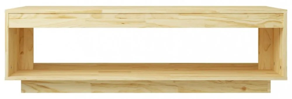 tömör fenyőfa dohányzóasztal 110 x 50 x 33,5 cm