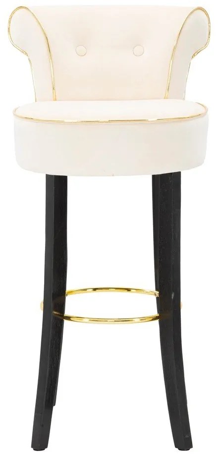 Krémszínű bársony bárszék 96 cm Luxy – Mauro Ferretti