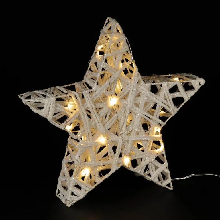 MAXXIVIA Csillogó csillag meleg fehér 20 LED Ø 30 cm