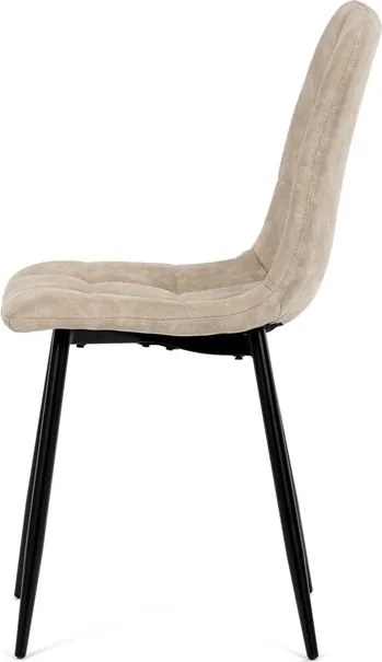 Étkezőszék, bézs, vintage szövet, CT-281 CRM3