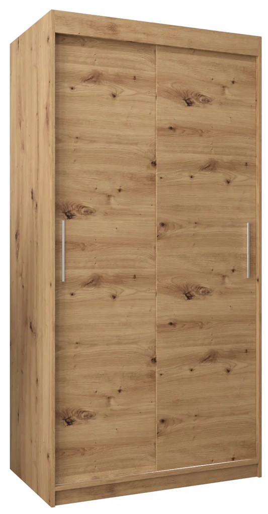 Ruhásszekrény 100 cm Toki (artisan tölgy + artisan tölgy). 1064799