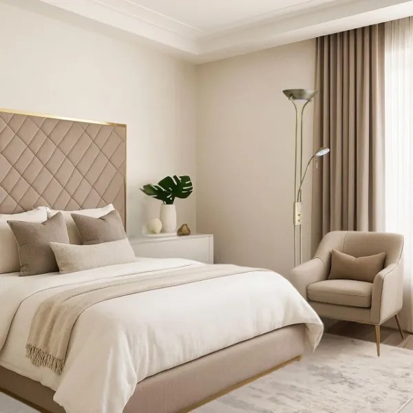 Brilagi - Fényerőszabályozható állólámpa SCARLETT 1xR7s/230W/230V + 1xG9/40W bronz színű