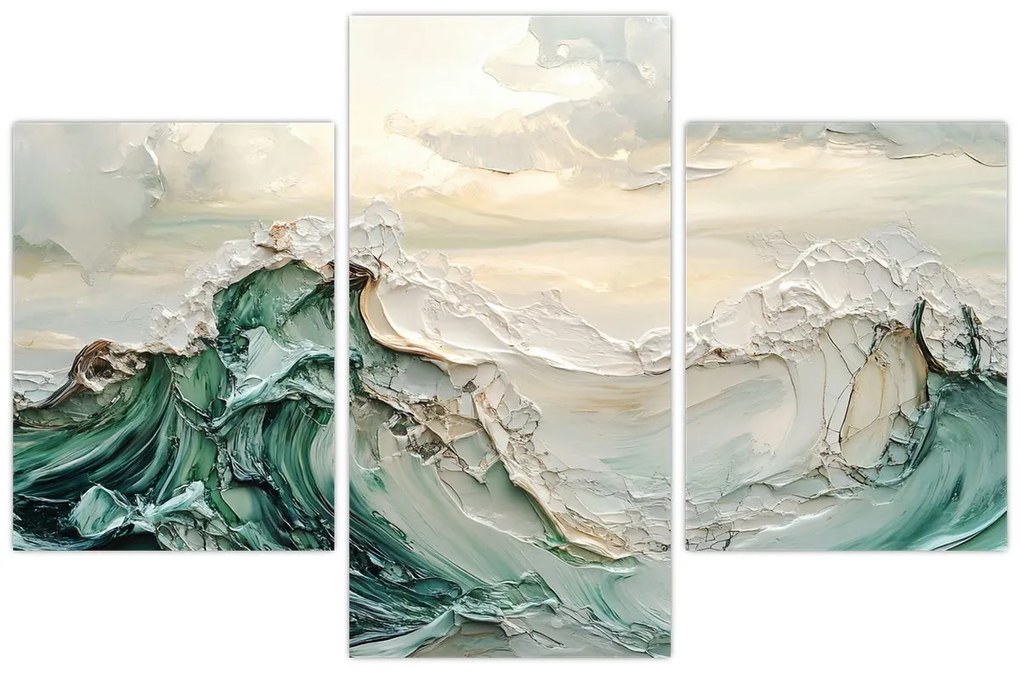 Kép - 3D tengeri absztrakció (90x60 cm)