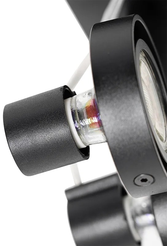 Modern fekete reflektor 2-lámpás - Master 50