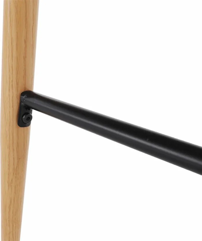 Bárasztal, fehér/tölgy, átmérő 60 cm, IMAM