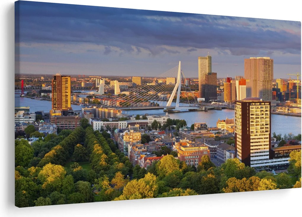Kép - panoráma Rotterdam, Hollandia (90x60 cm)