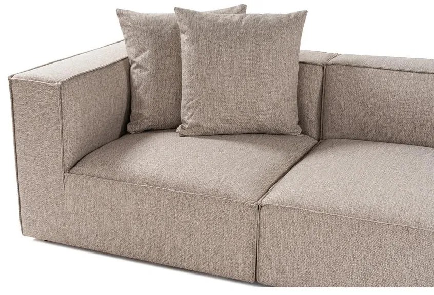 Sarokkanapé Sora (L1-O1-O1-1R-POUFFE ) - Homok Bézs