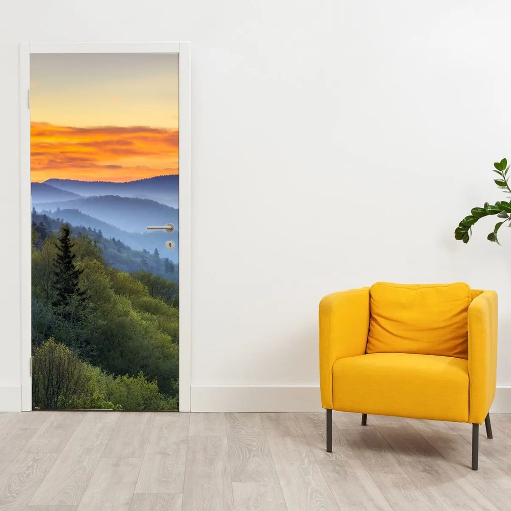 Fotótapéta ajtóra - Égbolt a hegyekben (95x205cm)