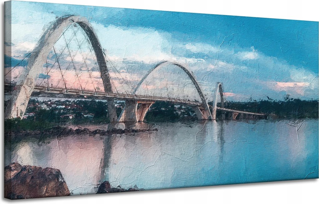 Vászonkép Juscelino Kubitschek híd Brazília 120x60 cm