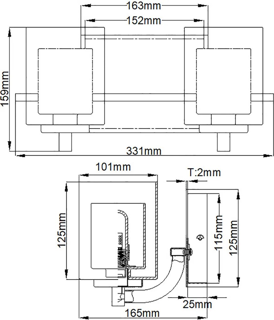 Quoizel modern fali lámpa kolt króm elsqz-kolt2-pc-bath IP44