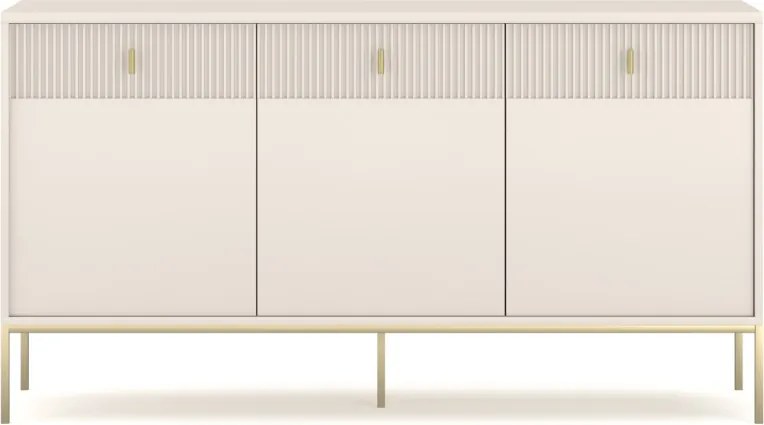 Komód MAGGIORE MA03 3 ajtó/3 fiók kasmír/arany