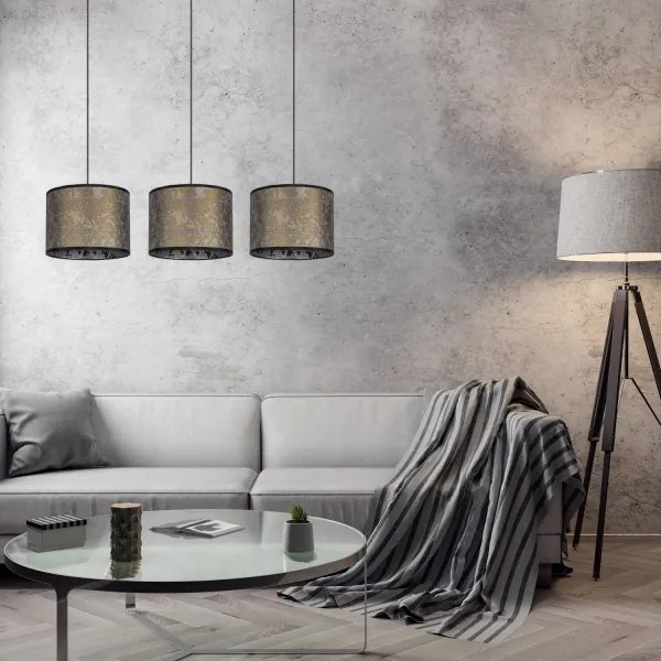 Csillár zsinóron REZO 3xE27/60W/230V arany