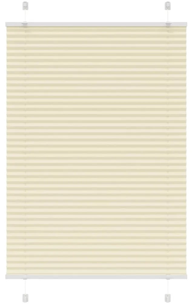 pliszírozott redőny krém 90x150 cm szövetszélesség 89,4 cm
