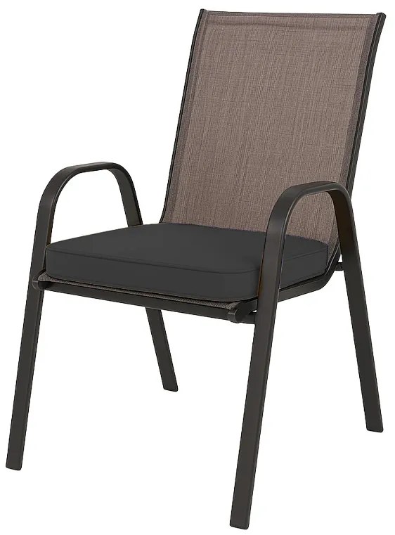 Kültéri székre való párna VIREON 44x45 cm, sötétszürke