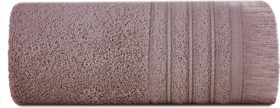 Törölköző 70x140 barna rojtokkal Boho Stílus Eurofirany