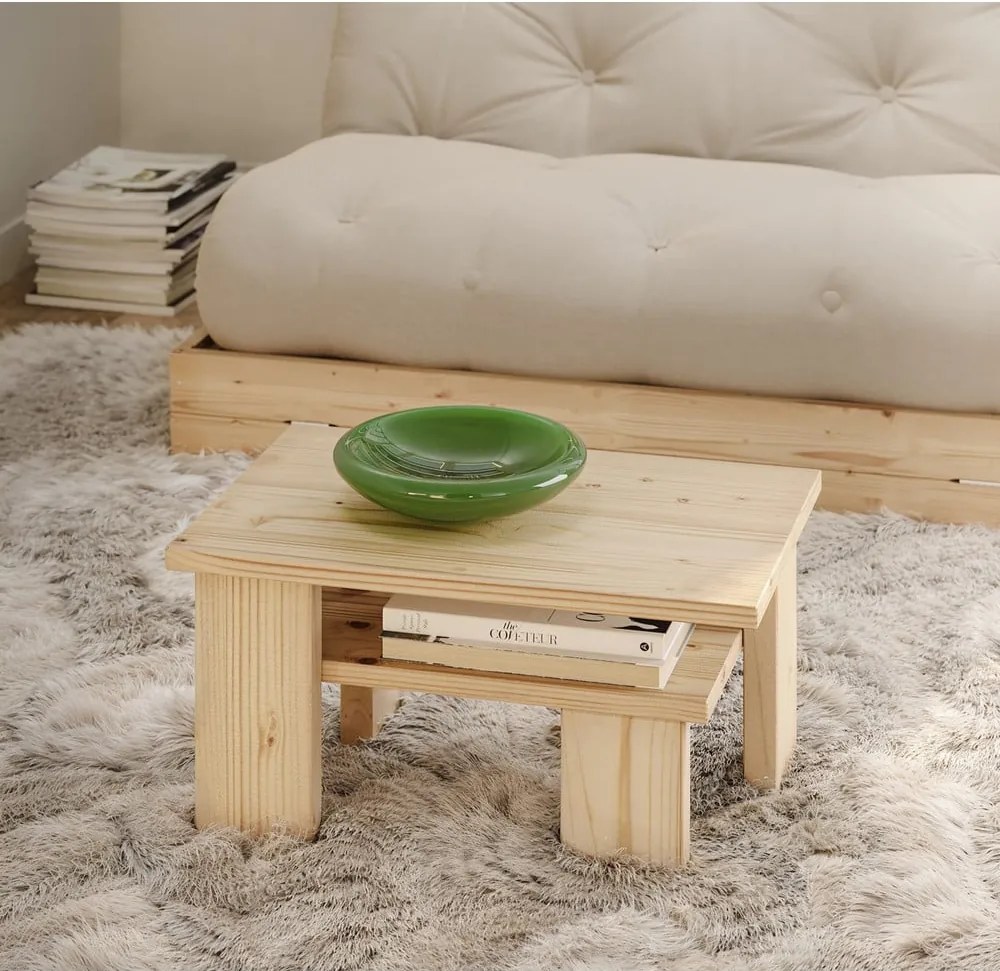 Barna borovi fenyő dohányzóasztal 45x68 cm Japan – Karup Design