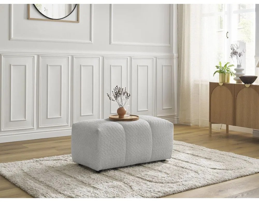 Világosszürke buklé lábtartó Roxelane – Bobochic Paris