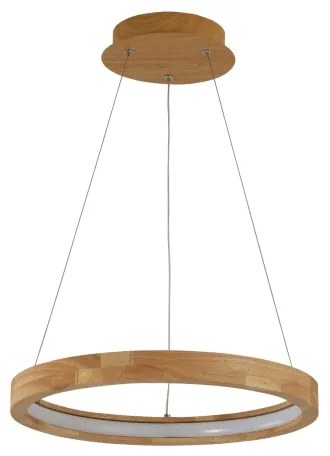 Brilagi - UMEA WOOD LED csillár kábelen LED/30W/230V átmérő 40 cm fa