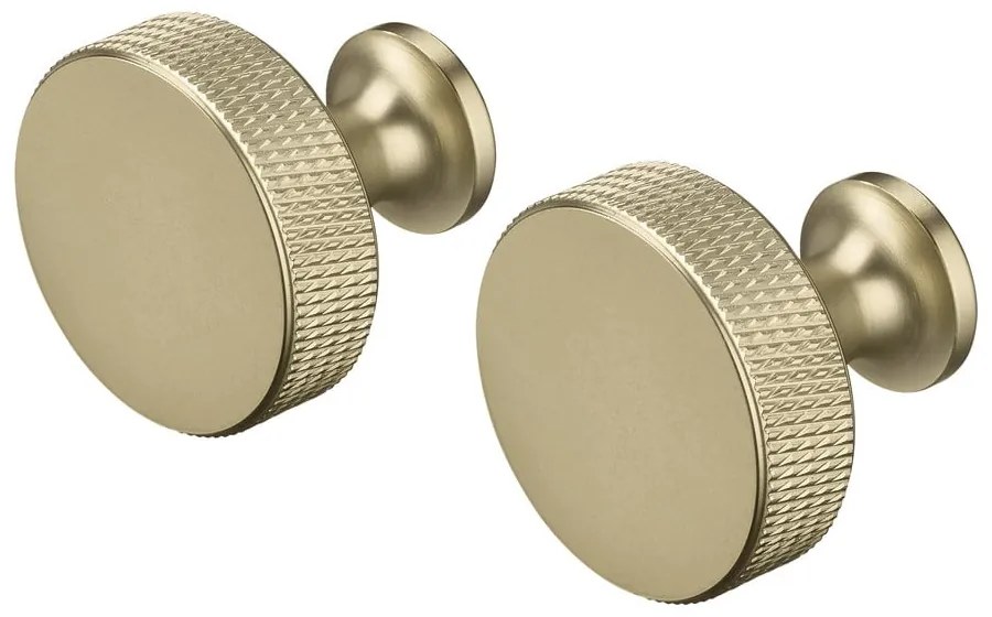 Sárgaréz színű fali fém akasztó szett 2 db-os Rof – Blomus