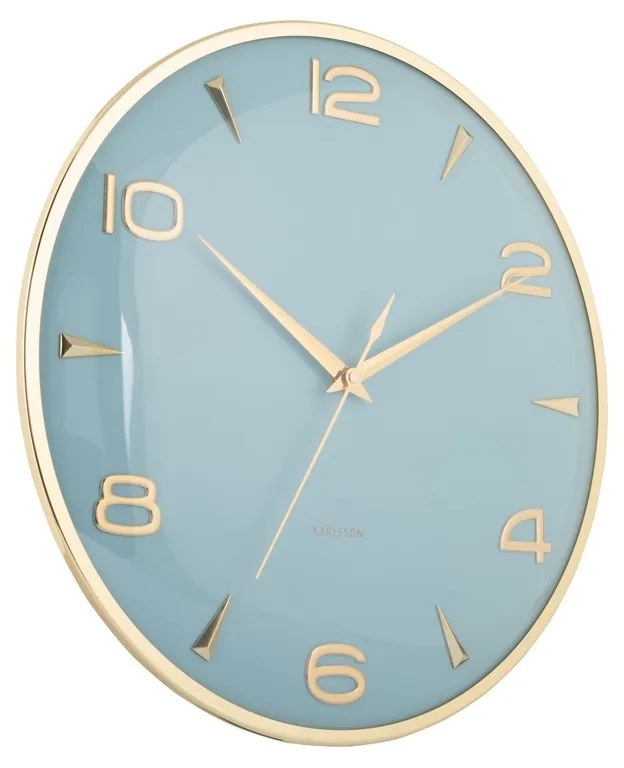 Karlsson 6017BL design falióra világoskék, átmérő:40 cm