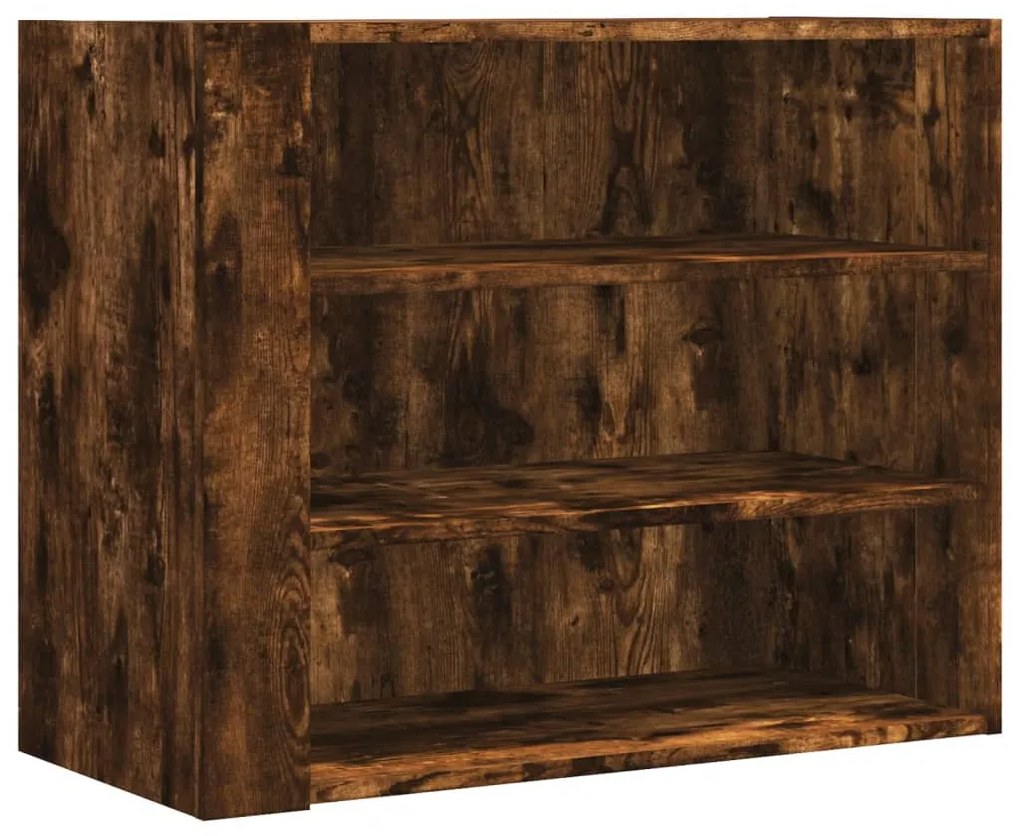 füstös tölgy színű szerelt fa faliszekrény 75 x 35 x 60 cm
