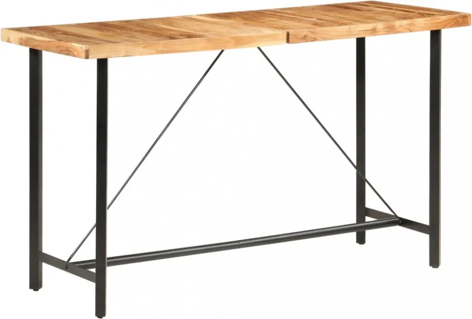 9 részes tömör akácfa/valódi bőr bárszett