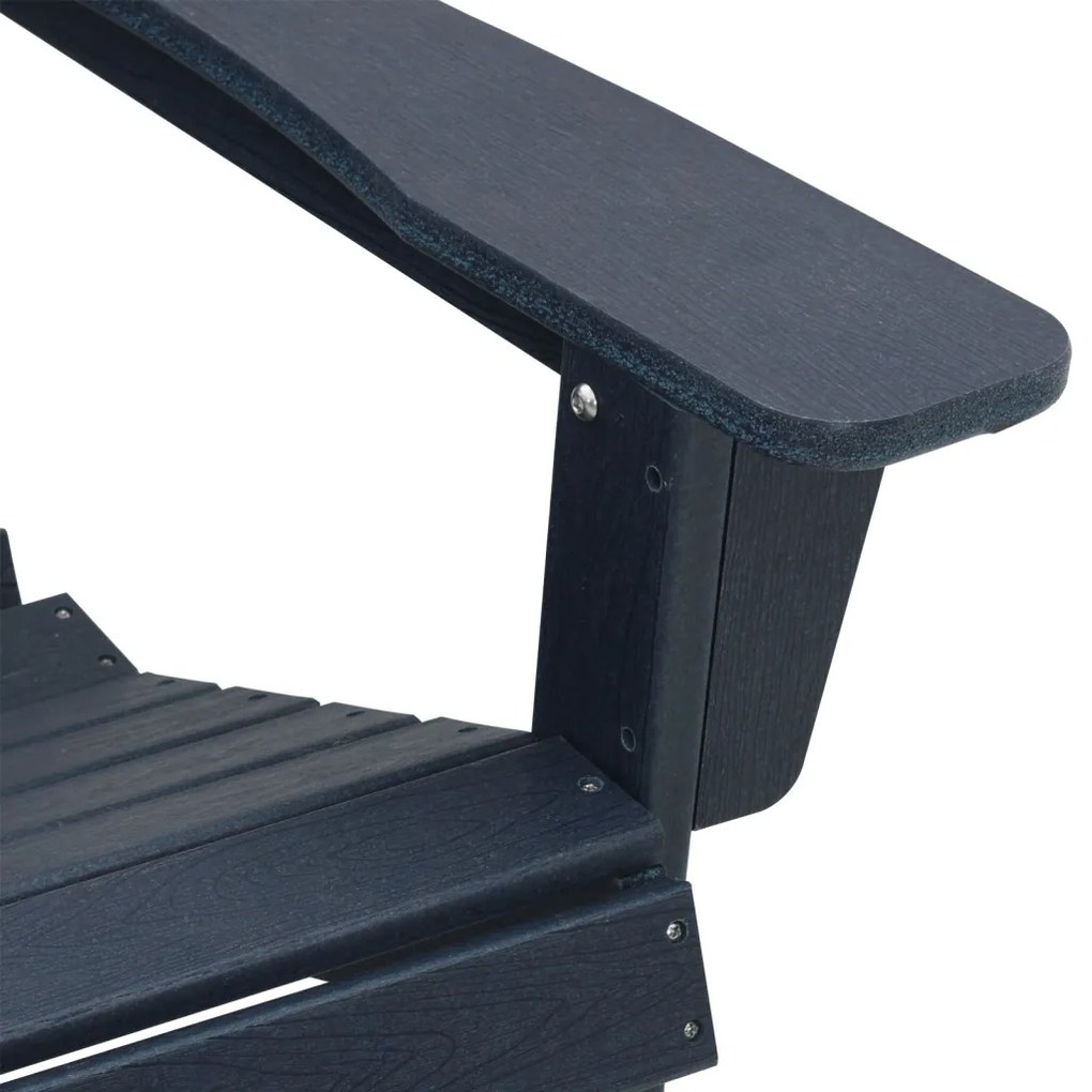 Adirondack szék Tengerészkék 74x82x91 cm HDPE