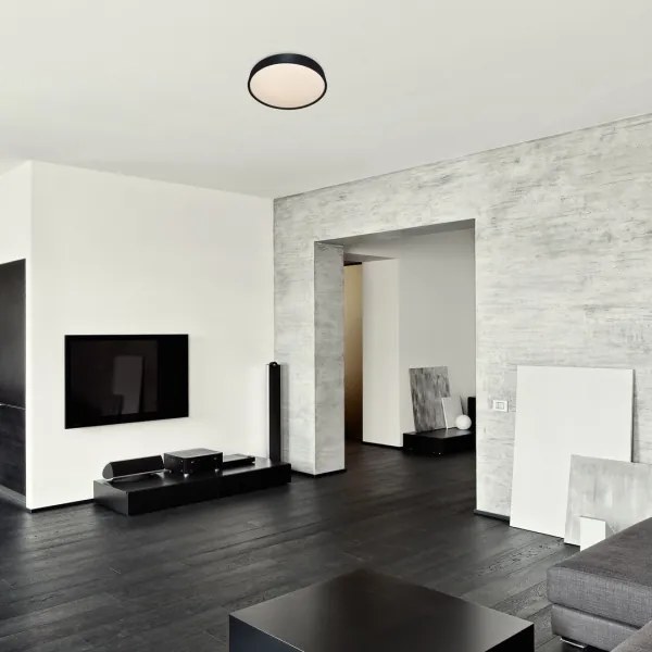 Rabalux 75011 - LARCIA LED 19W mennyezeti lámpa szenzorral, IP44, fekete