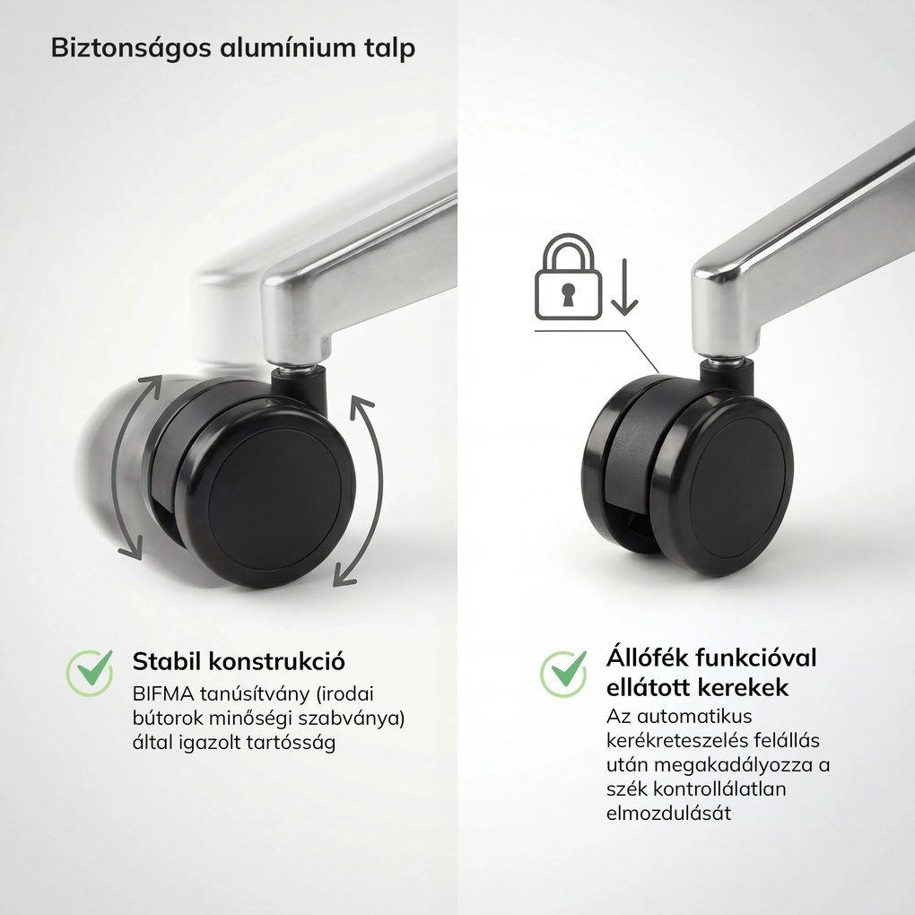Ergonomikus irodai szék fekete VECTOR