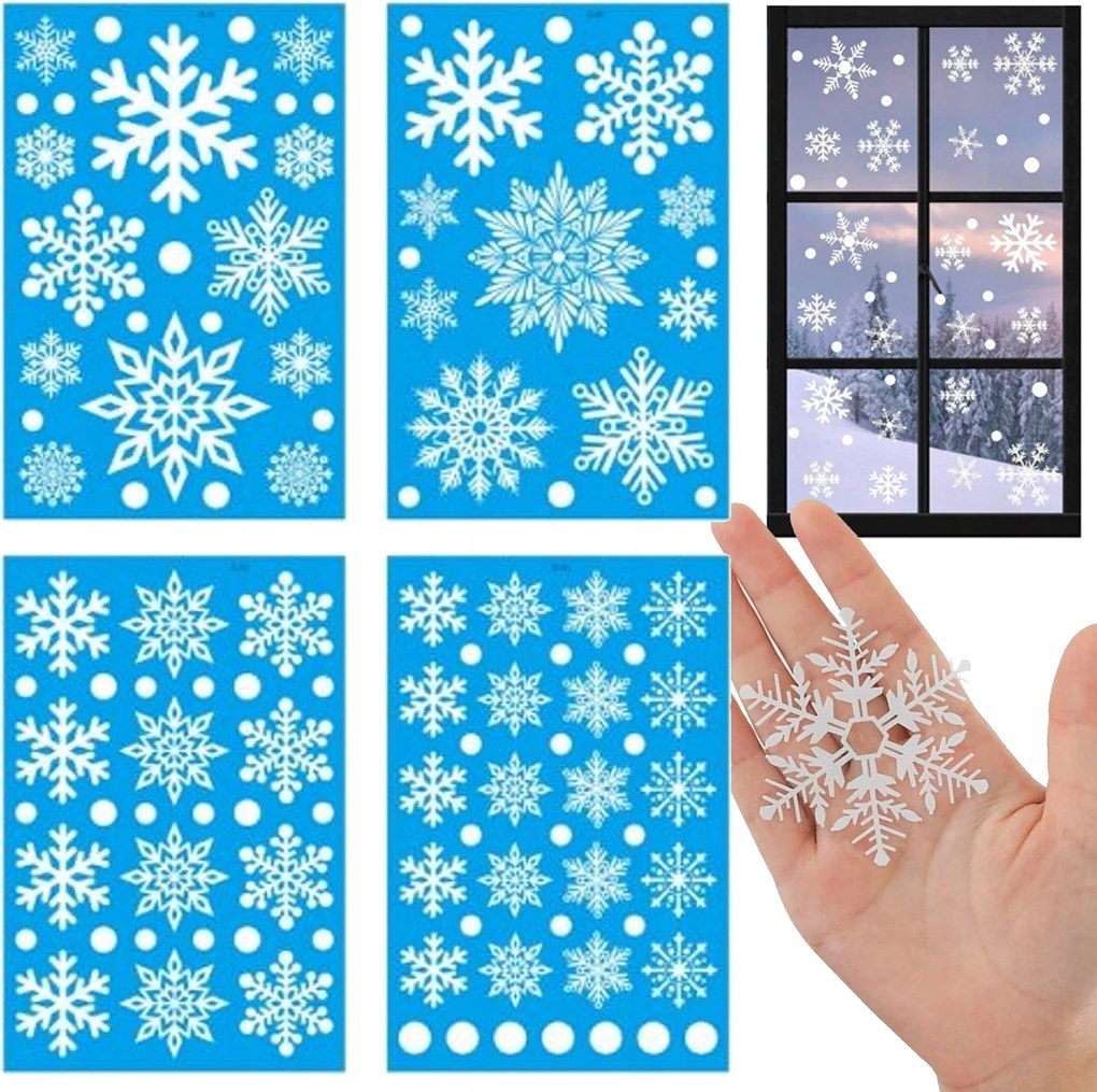 Ablak Matricák Ablak Üveg Karácsonyi Díszek Szirmok Karácsony