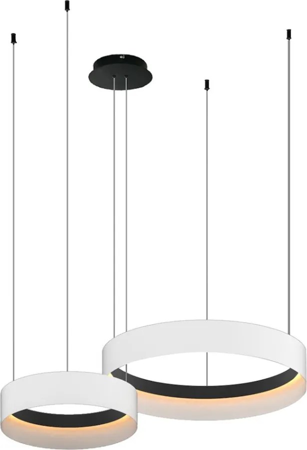 MILAGRO ML1187 ORBITA Modern Led Függesztett Lámpa Fehér, Fekete LED IP20