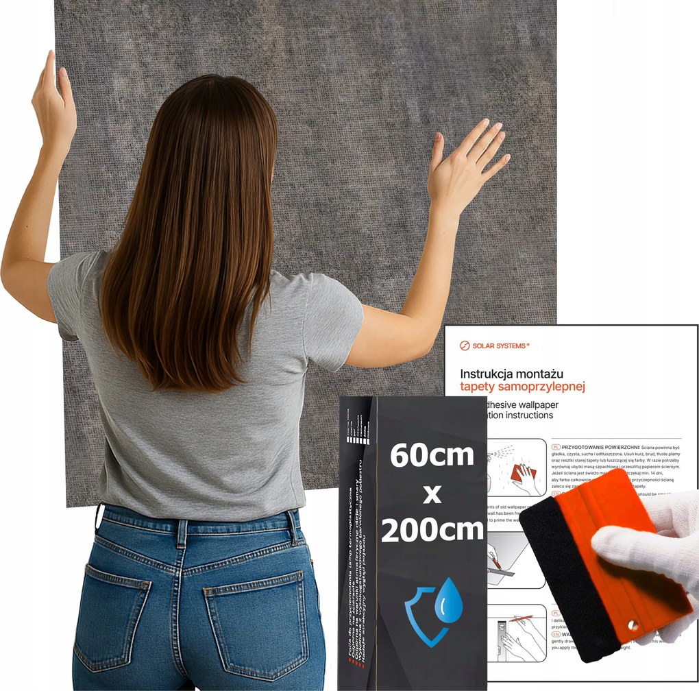 Öntapadós tapéta Vízálló Konyha Fal Bútor Beton Loft