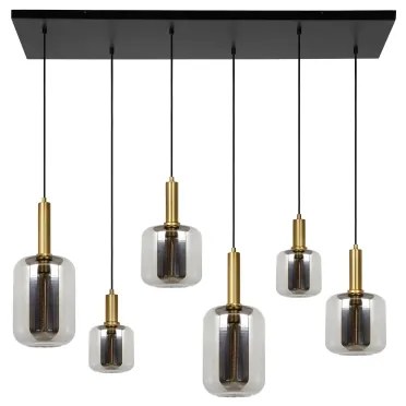 Lucide 45494/06/65 - Csillár zsinóron JOANET 6xE27/40W/230V