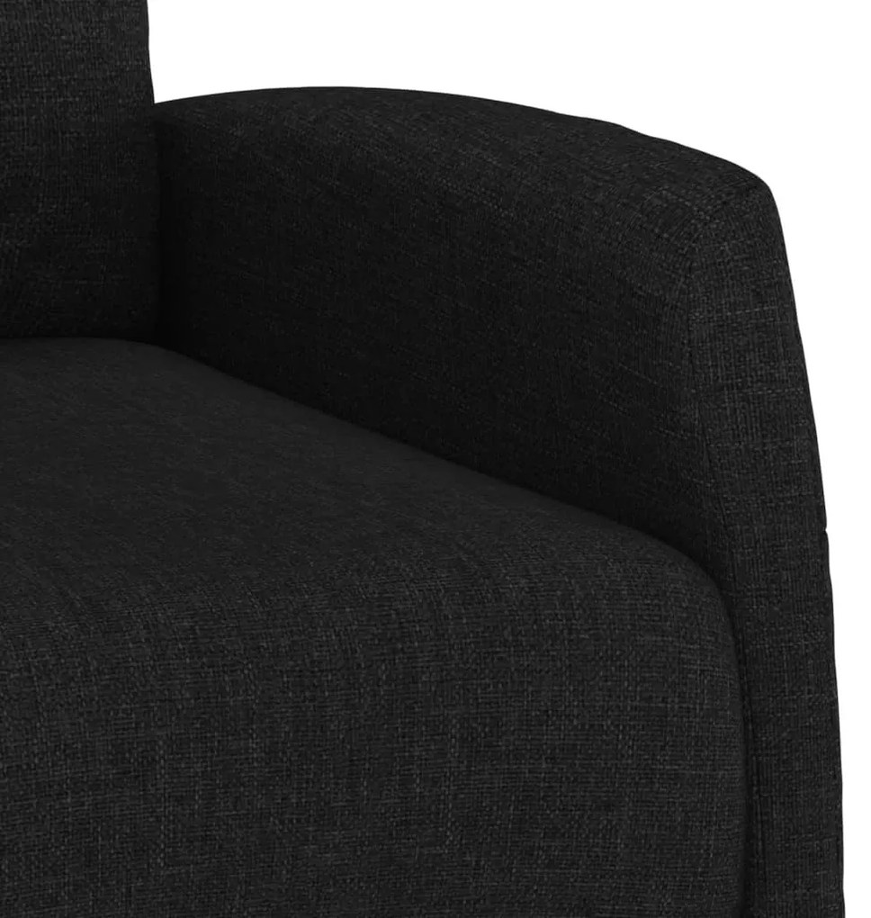 vidaXL fekete szövet felállást segítő fotel
