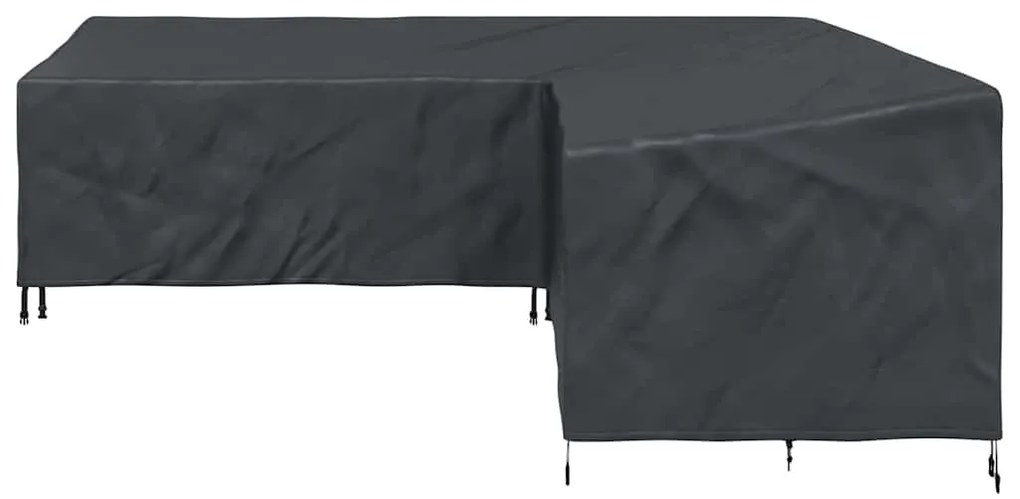 Kültéri bútorhuzat Fekete 255 x 255 x 80 cm 210D Oxford Szövet