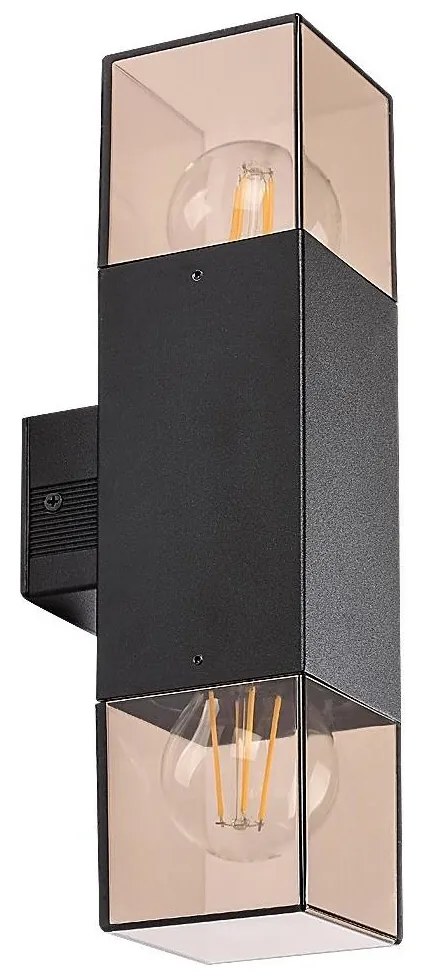 Rabalux 77081 - Kültéri fali lámpa LOANDA 2xE27/60W/230V IP54 fekete