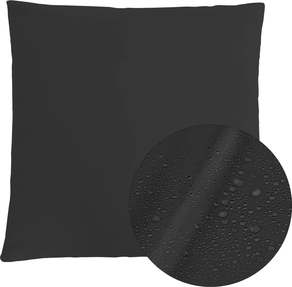 Párnahuzat kerti párnahuzat Vízálló 45x45 Fekete Adriatic