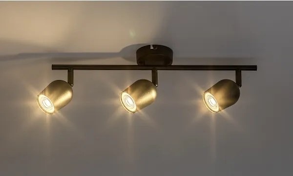 Rabalux 73103 - LIANET irányítható spotlámpa 3xGU10/15W/230V fekete