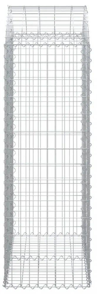 íves horganyzott vas gabion kosár 100x50x140/160 cm