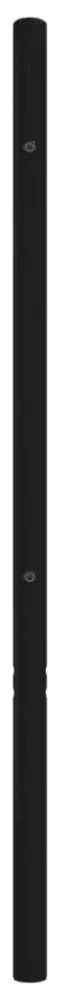 fekete fém fejtámla 135 cm