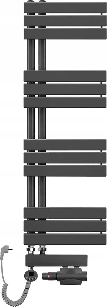 Sophia 1180x400 antracit létra fürdőszobai víz-elektromos radiátor