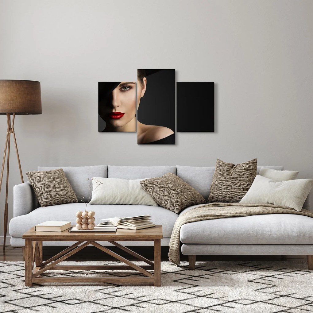 Kép - kalapos nő portréja (90x60 cm)