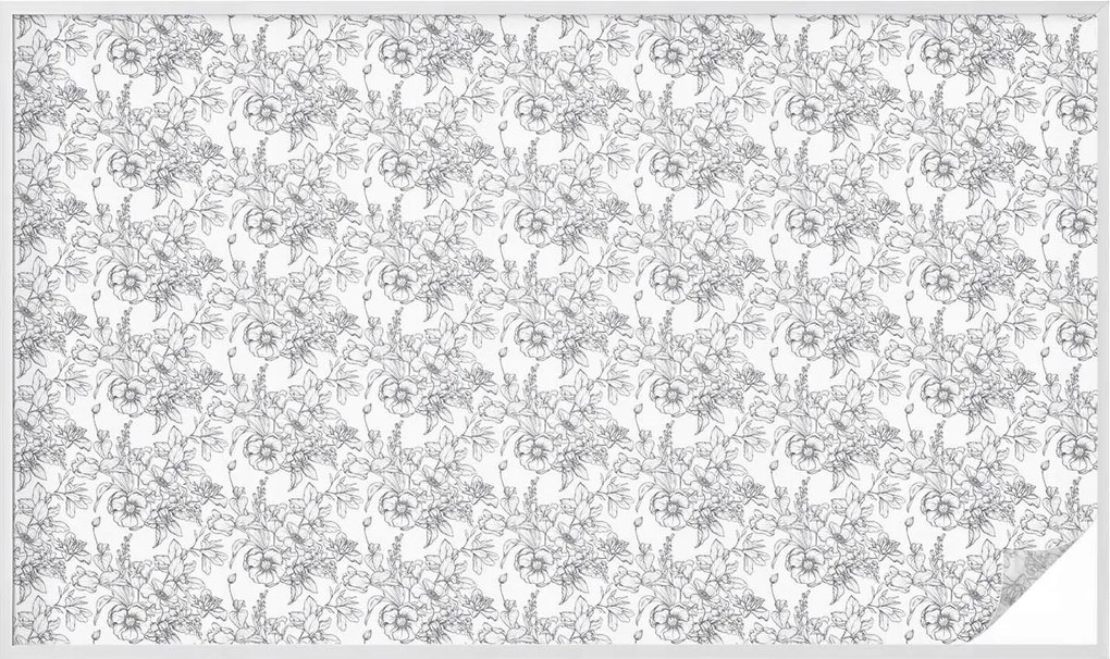 Szélvédőfólia Ablak Adatvédelem Virágos elegancia 200x116